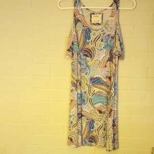 Paisley Print Sleeveless Dress